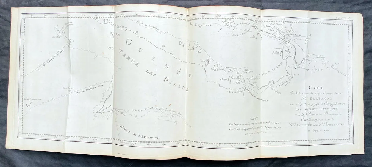 1774 Cook & Hawkesworth Antique Atlas of Australia, New Zealand 52 Maps & Prints