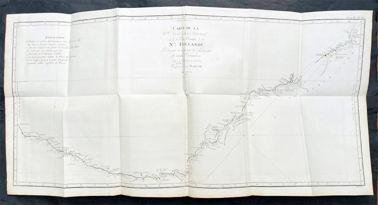 1774 Cook & Hawkesworth Antique Atlas of Australia, New Zealand 52 Maps & Prints