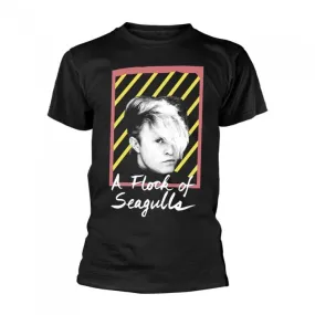 A Flock Of Seagulls Unisex Adult Neon Logo T-Shirt