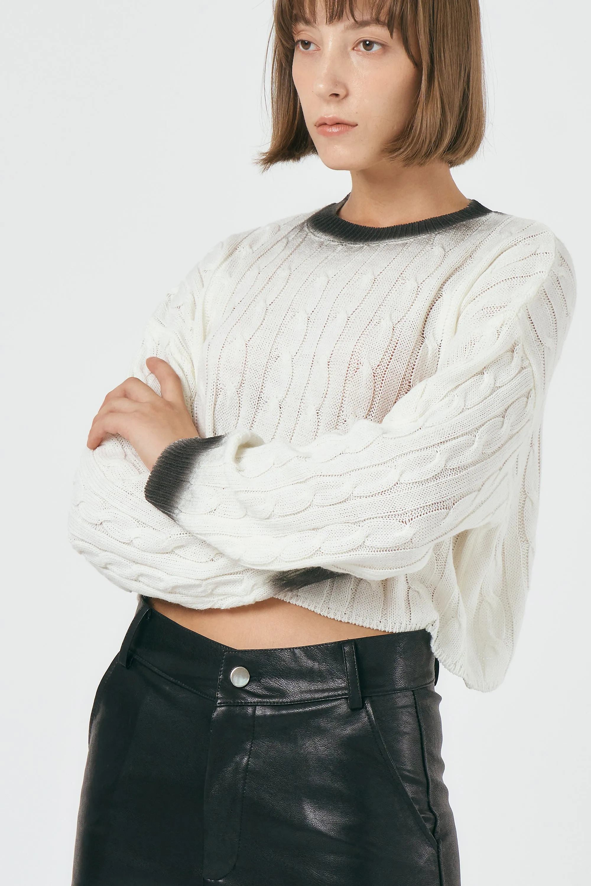 Ailsson Faded Knitted Top