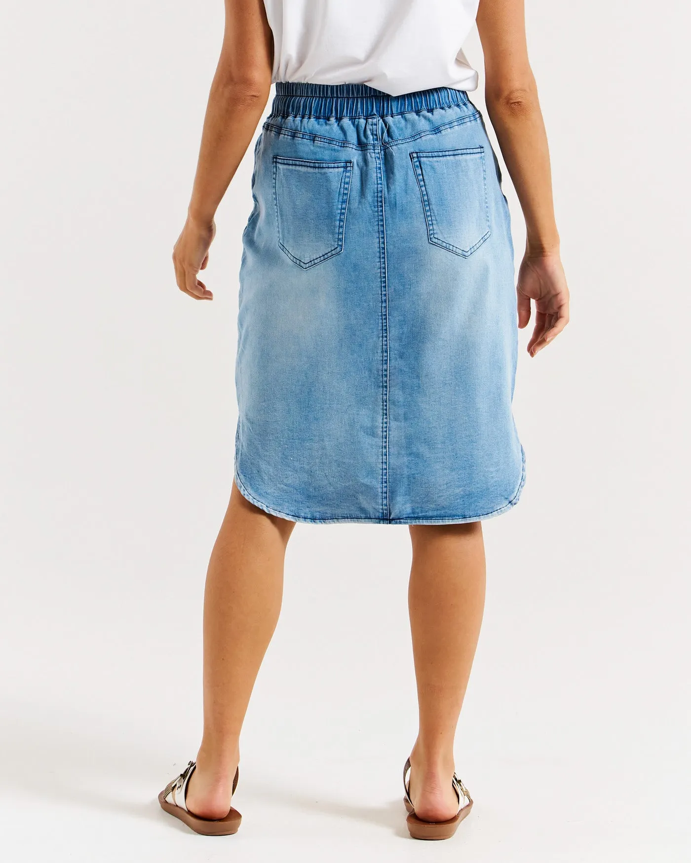 Alina Denim Skirt - Denim