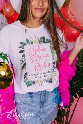 Alpha Sigma Alpha Tropical Bid Day Tee