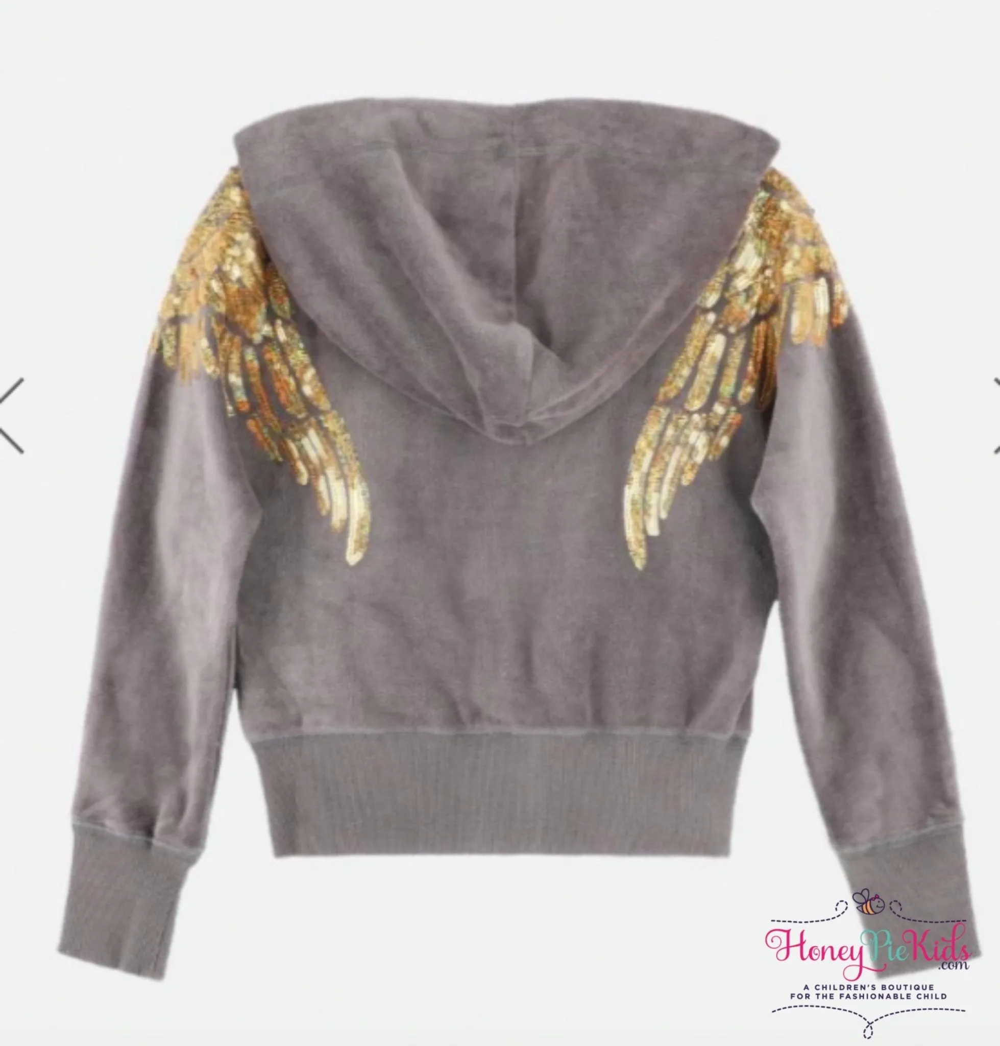 Angel's Face Girls Isla Hoodie In Ash Color