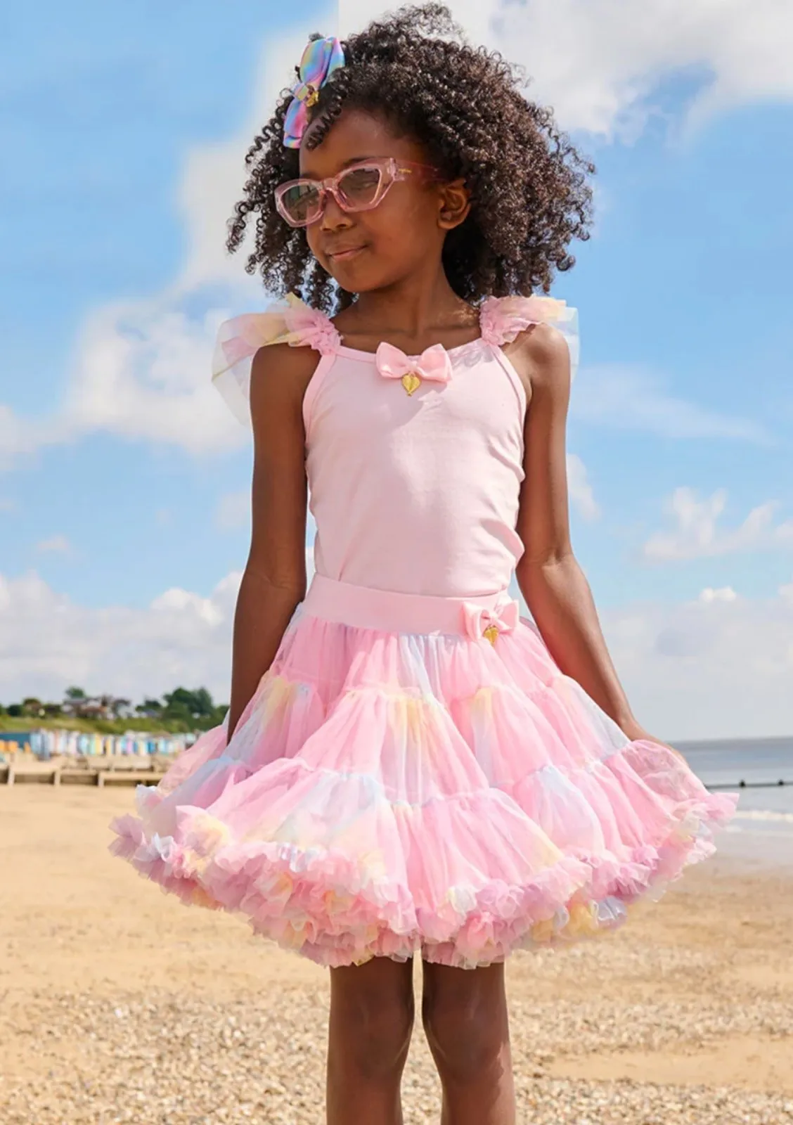 Angel's Face Girls Pink Ombre Pixie Tutu Skirt