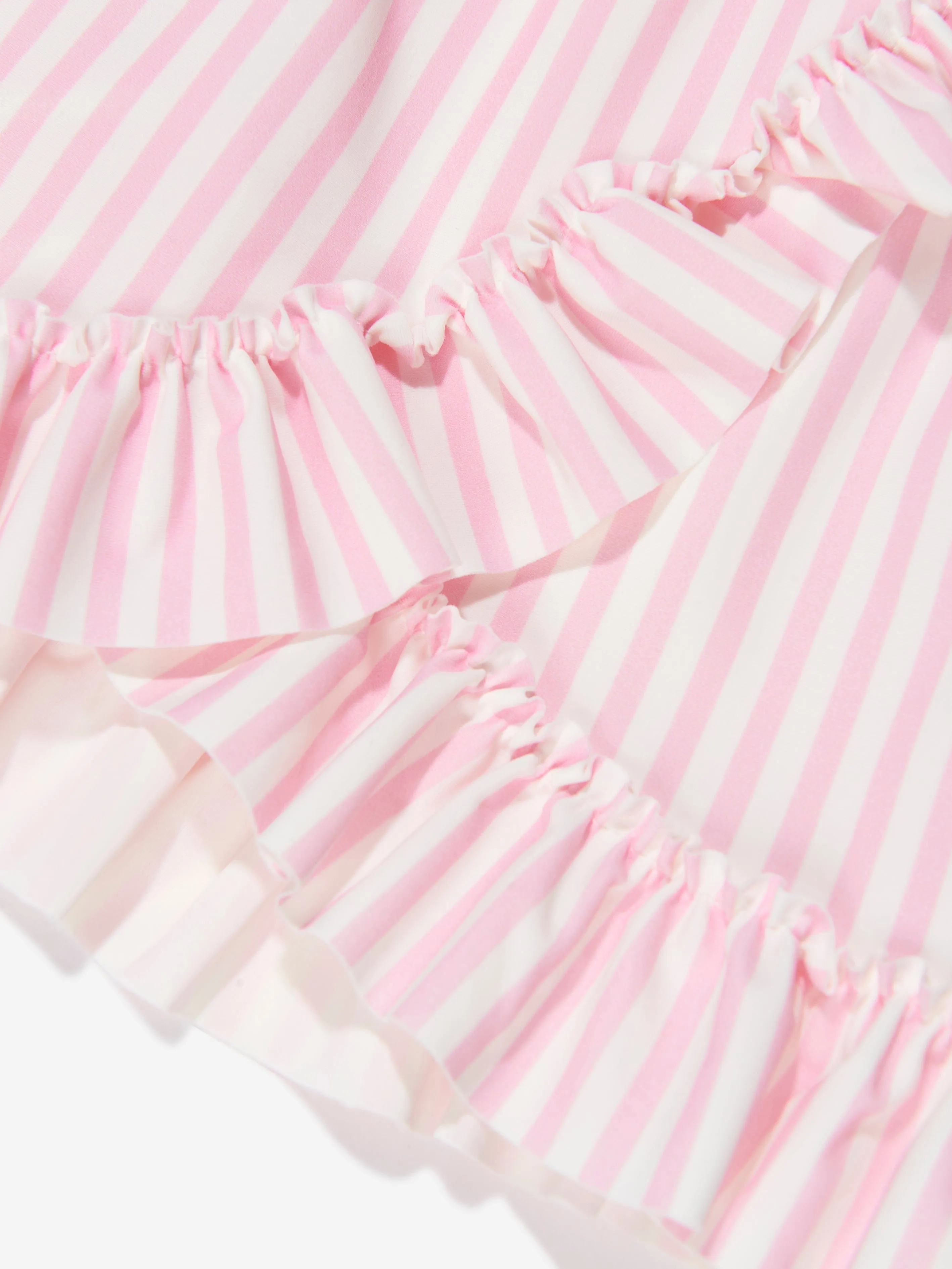 Angels Face Girls Vincentina Striped Swim Skirt in Pink