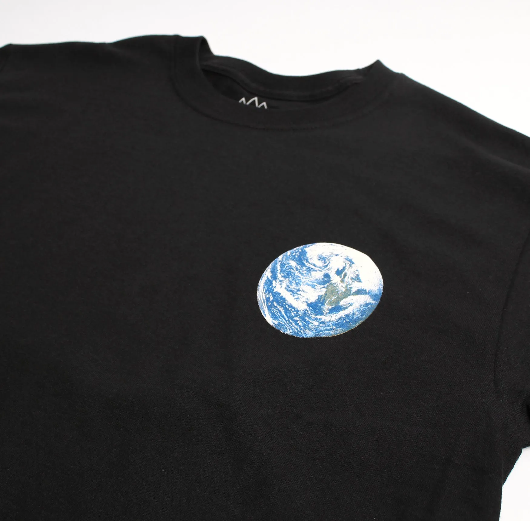 Astronaut Over Earth L/S black T-shirt by Altru Apparel