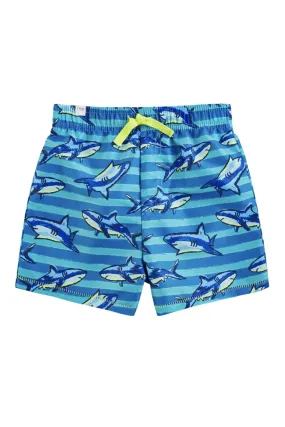 Baby Swim Trunks - Neon Sharks