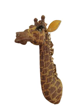 Beaded Giraffe Trophy Head