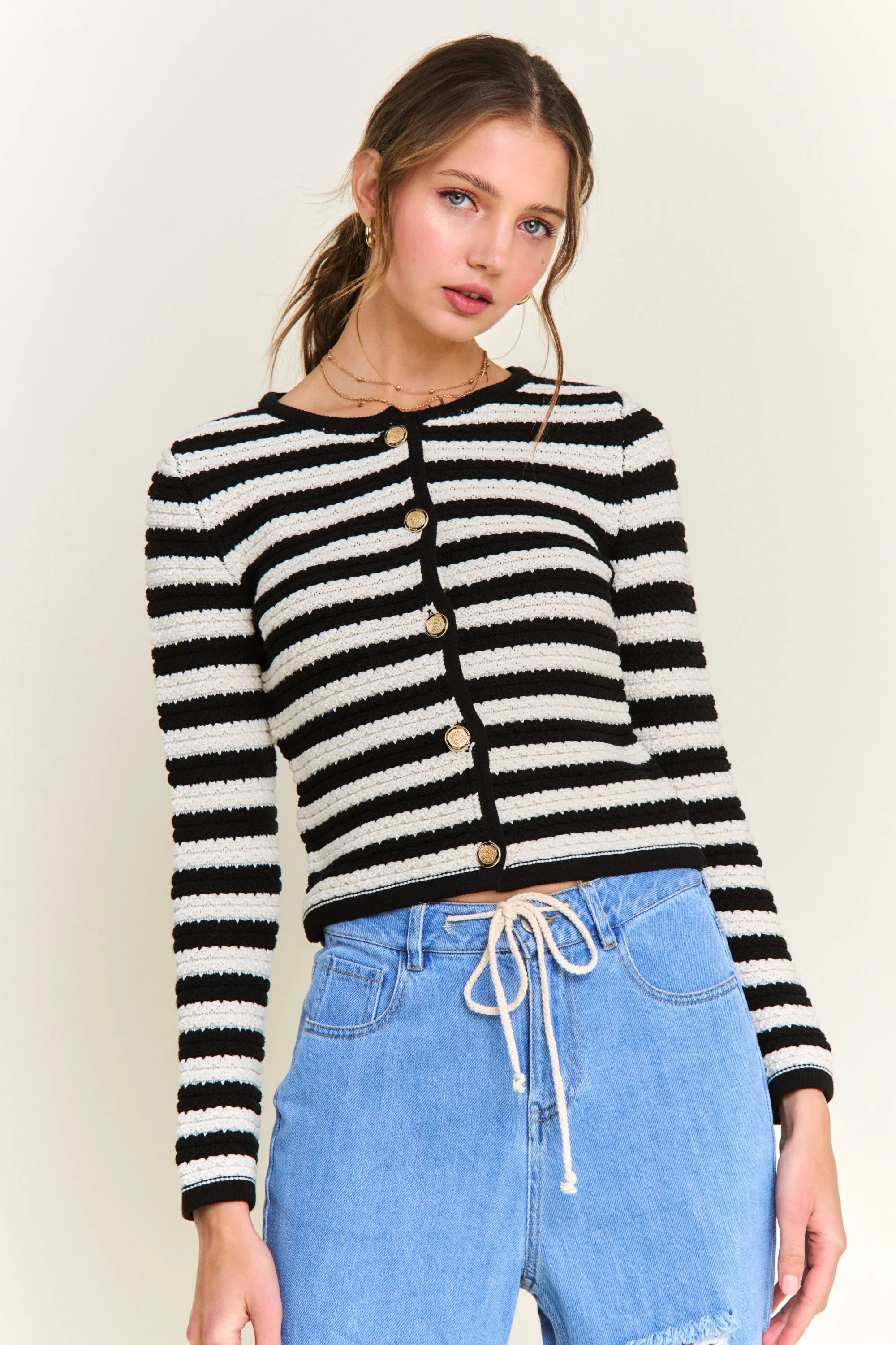 Beautiful Soul Striped Cardigan