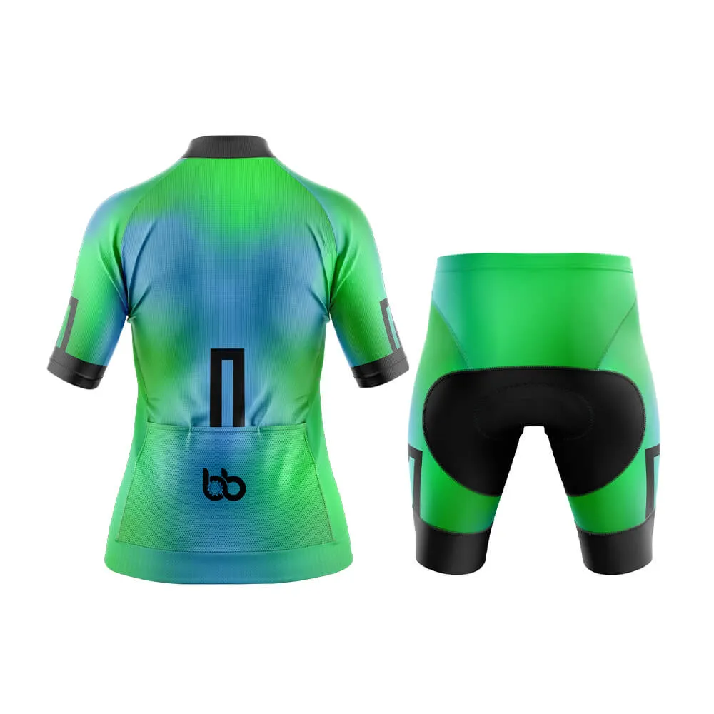 Bicycle Booth Prism (Blue-Green) Aero Cycling Kit