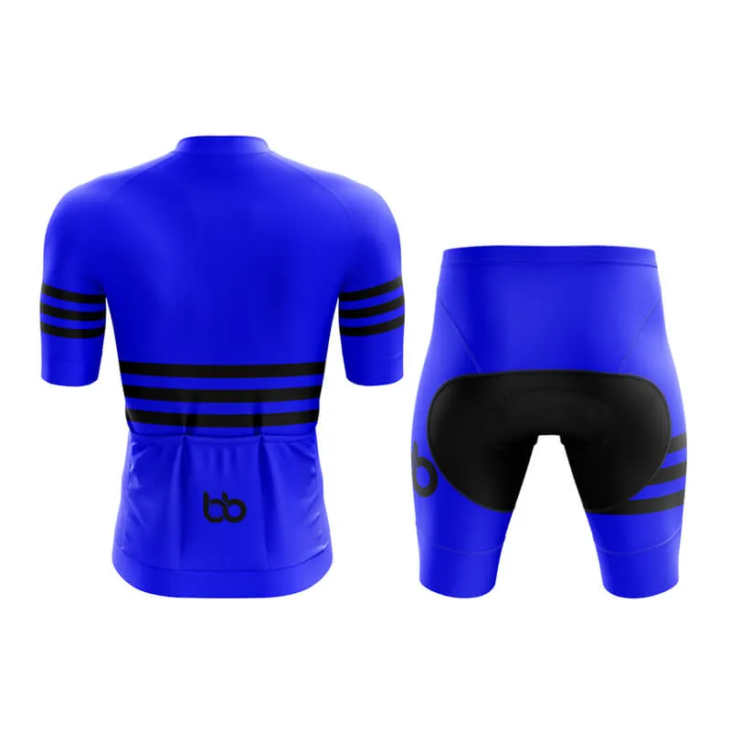 Bicycle Booth Stripes (Blue) Aero Cycling Kit