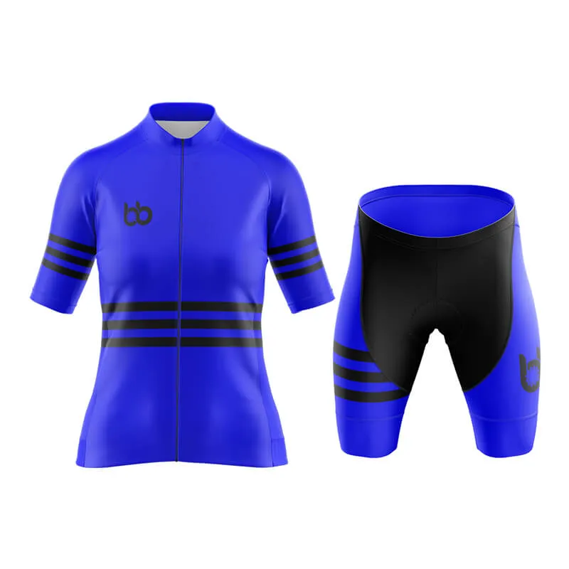 Bicycle Booth Stripes (Blue) Aero Cycling Kit