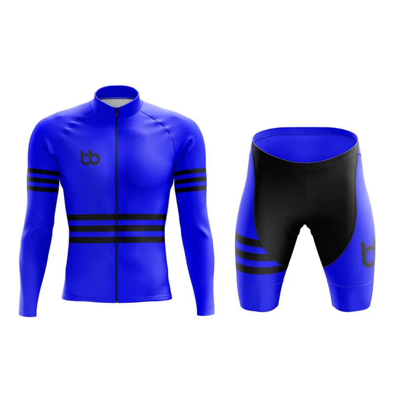 Bicycle Booth Stripes (Blue) Aero Cycling Kit