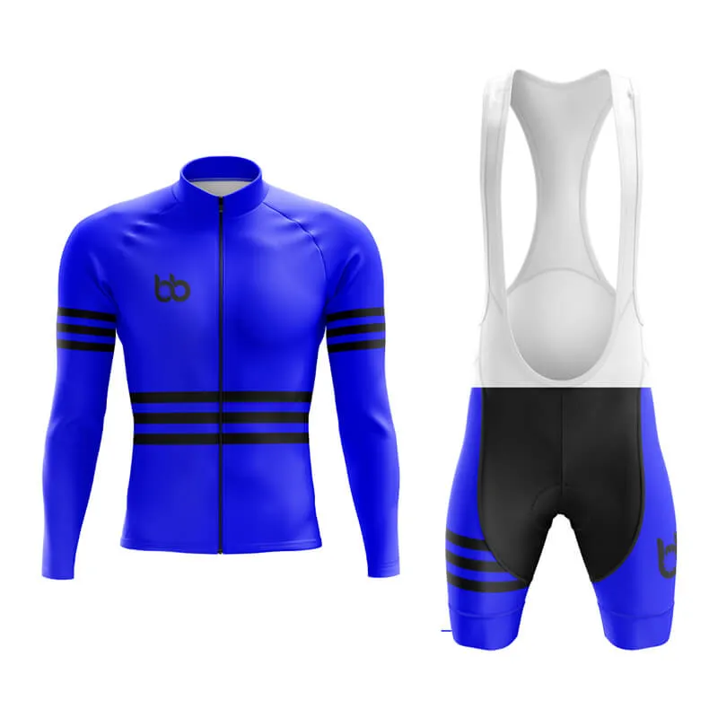 Bicycle Booth Stripes (Blue) Aero Cycling Kit