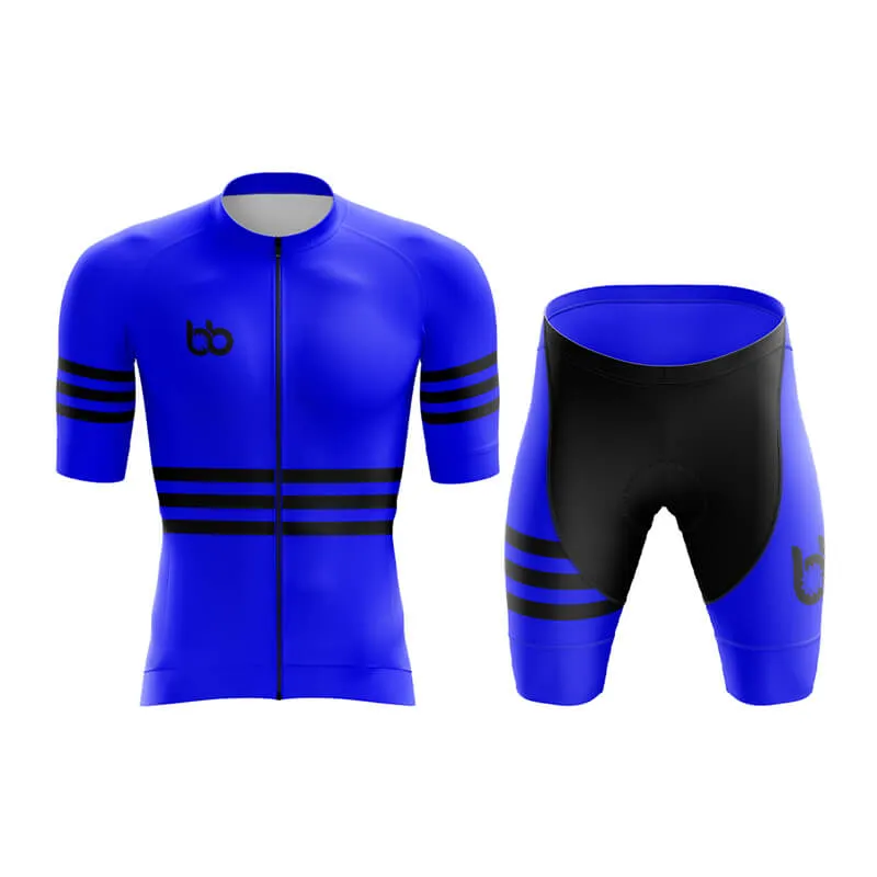 Bicycle Booth Stripes (Blue) Aero Cycling Kit