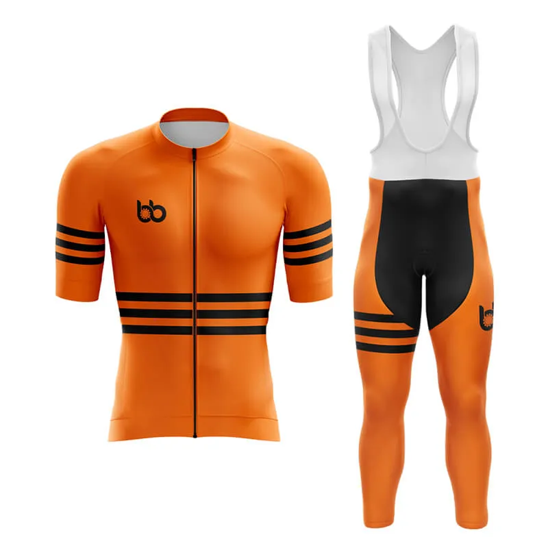 Bicycle Booth Stripes (Orange) Aero Cycling Kit