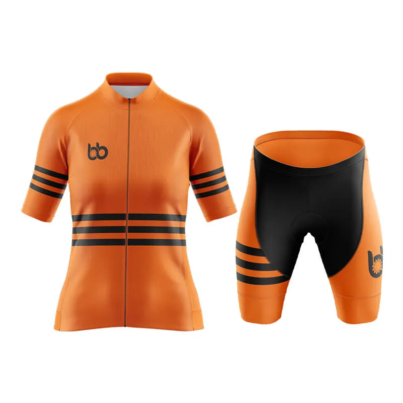 Bicycle Booth Stripes (Orange) Aero Cycling Kit