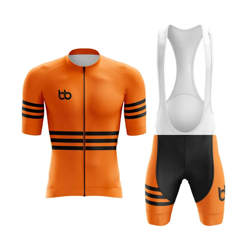 Bicycle Booth Stripes (Orange) Aero Cycling Kit