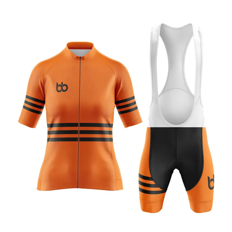 Bicycle Booth Stripes (Orange) Aero Cycling Kit