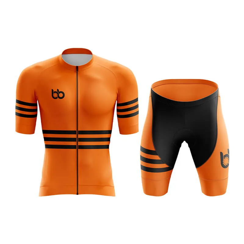 Bicycle Booth Stripes (Orange) Aero Cycling Kit