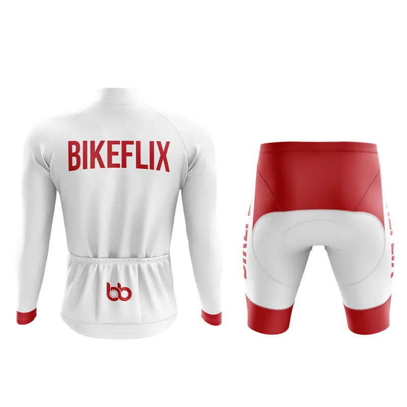 Bikeflix Aero Cycling Kit (V2) (White)