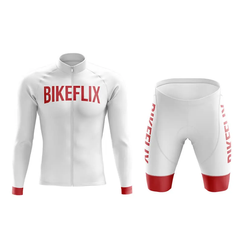 Bikeflix Aero Cycling Kit (V2) (White)