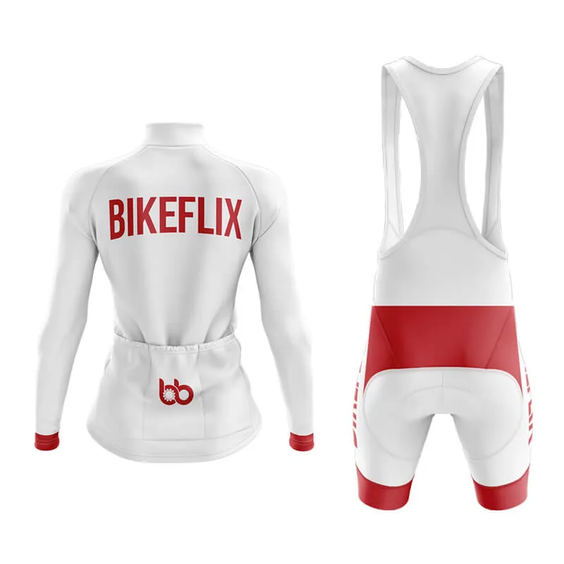 Bikeflix Aero Cycling Kit (V2) (White)