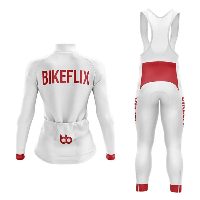 Bikeflix Aero Cycling Kit (V2) (White)