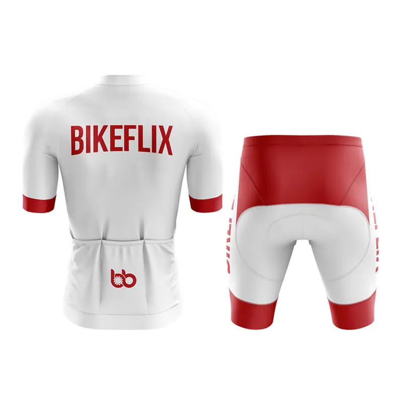 Bikeflix Aero Cycling Kit (V2) (White)