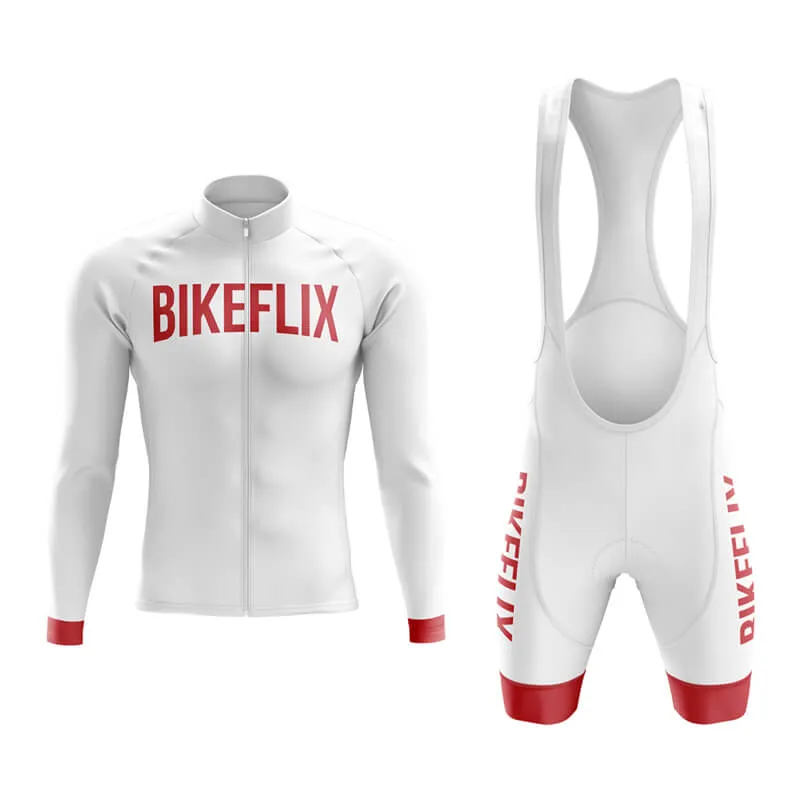 Bikeflix Aero Cycling Kit (V2) (White)