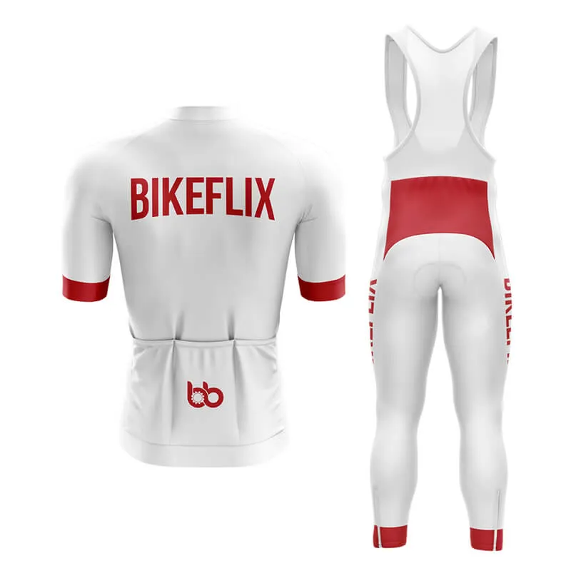 Bikeflix Aero Cycling Kit (V2) (White)