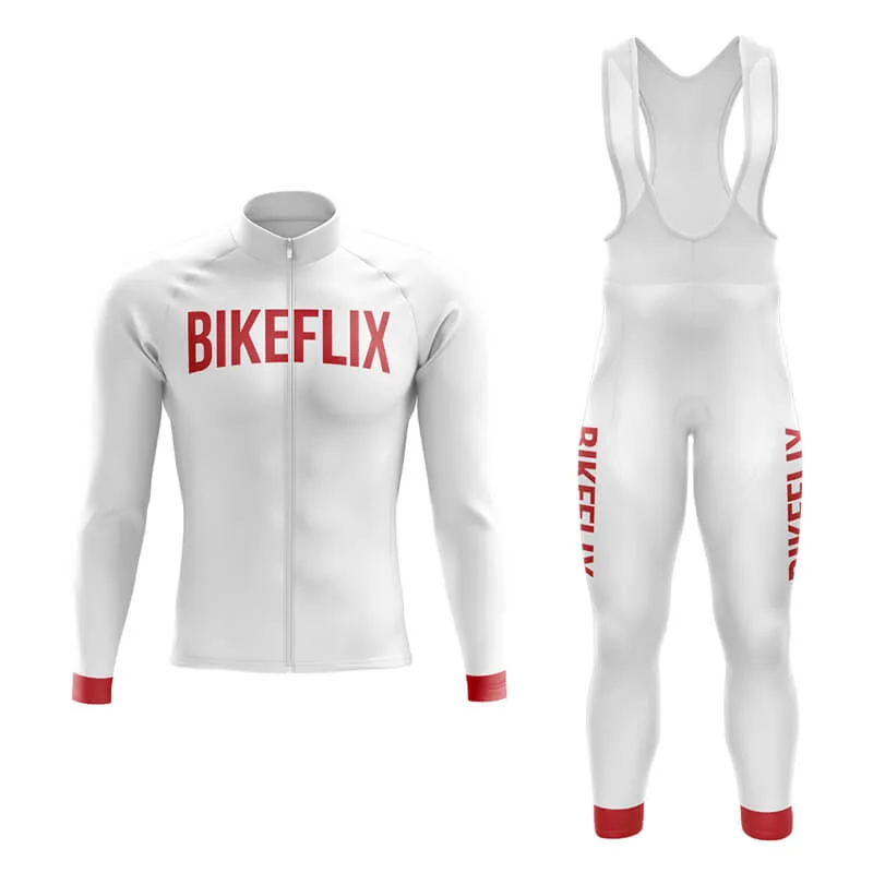 Bikeflix Aero Cycling Kit (V2) (White)