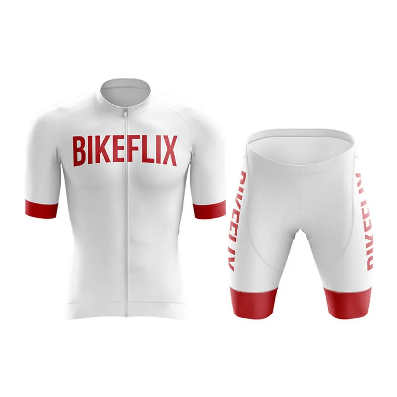 Bikeflix Aero Cycling Kit (V2) (White)