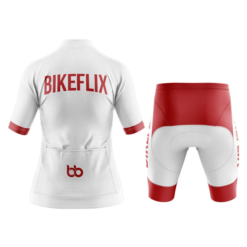 Bikeflix Aero Cycling Kit (V2) (White)