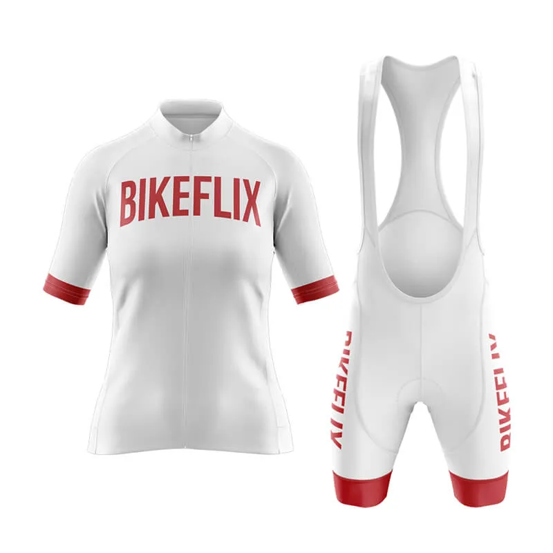 Bikeflix Aero Cycling Kit (V2) (White)