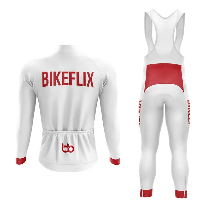 Bikeflix Aero Cycling Kit (V2) (White)