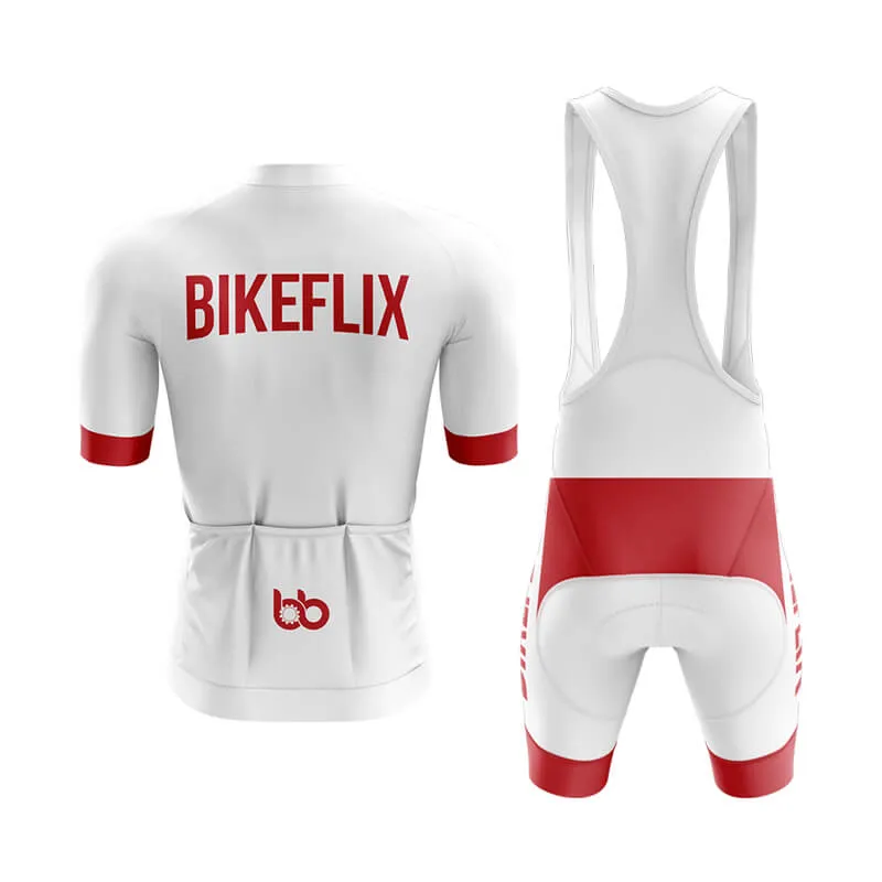 Bikeflix Aero Cycling Kit (V2) (White)