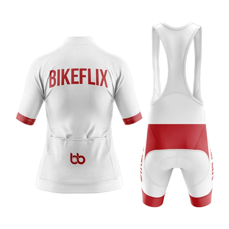 Bikeflix Aero Cycling Kit (V2) (White)