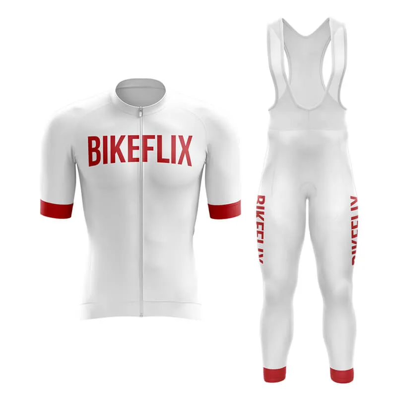 Bikeflix Aero Cycling Kit (V2) (White)