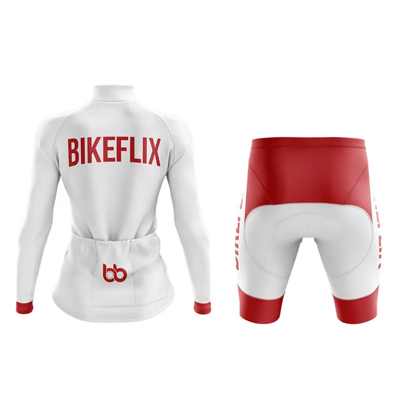 Bikeflix Aero Cycling Kit (V2) (White)