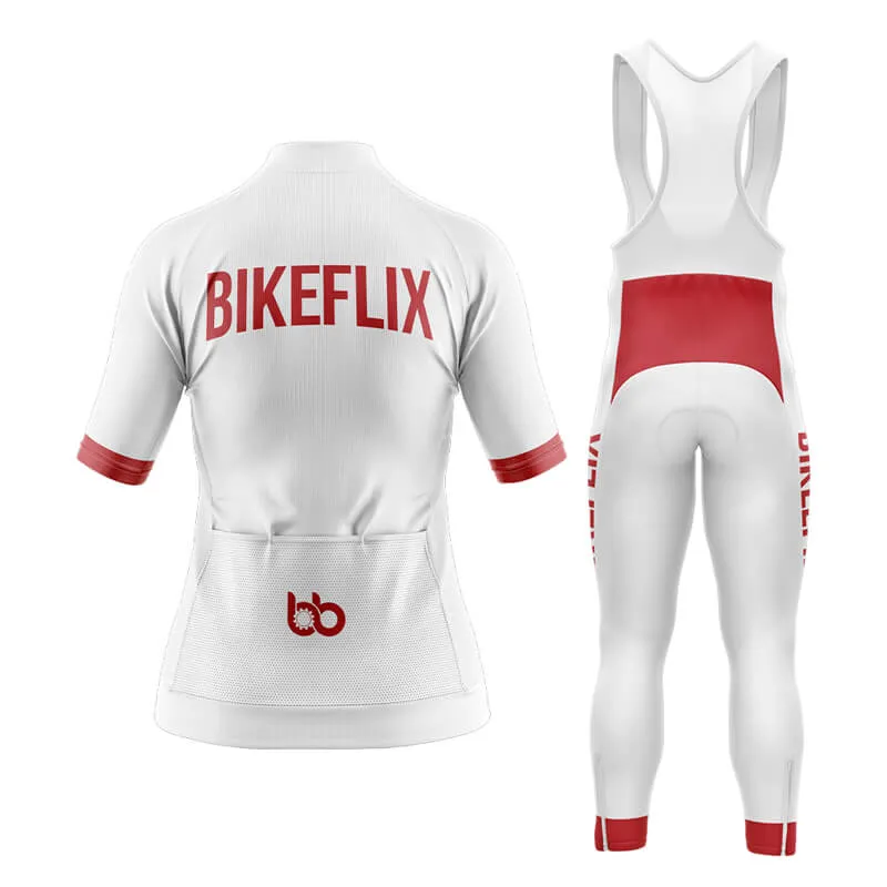 Bikeflix Aero Cycling Kit (V2) (White)