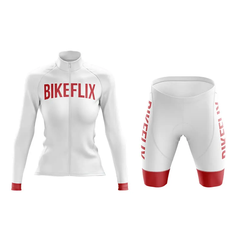 Bikeflix Aero Cycling Kit (V2) (White)