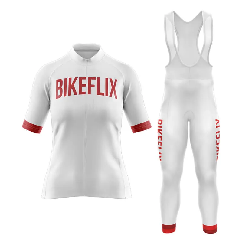 Bikeflix Aero Cycling Kit (V2) (White)