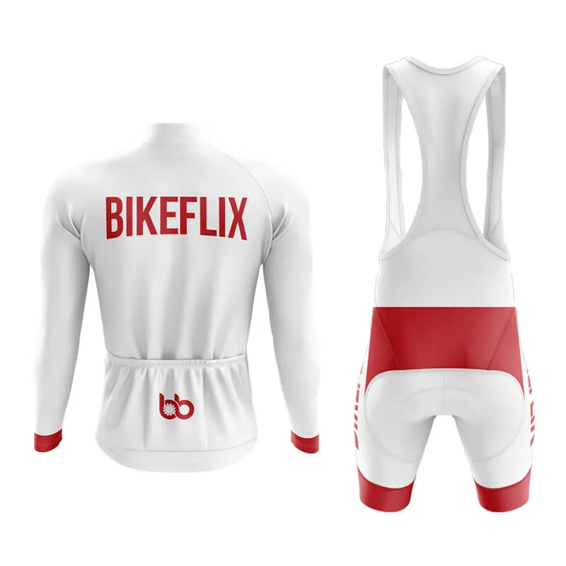 Bikeflix Aero Cycling Kit (V2) (White)