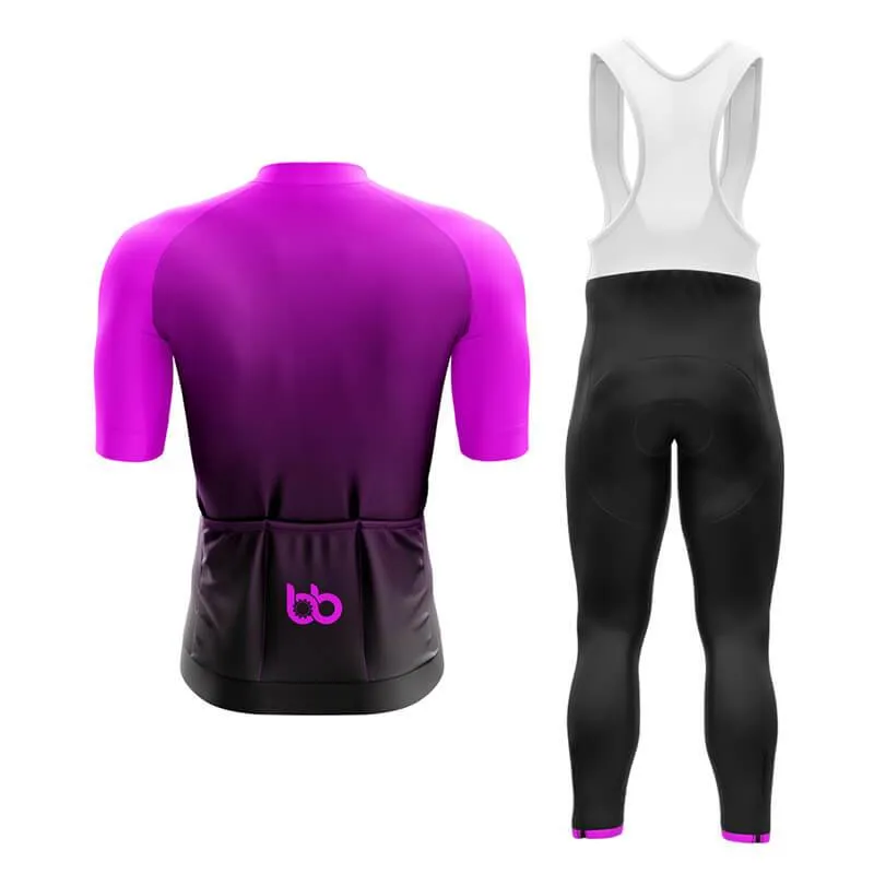 Black to Violet Aero Cycling Kit