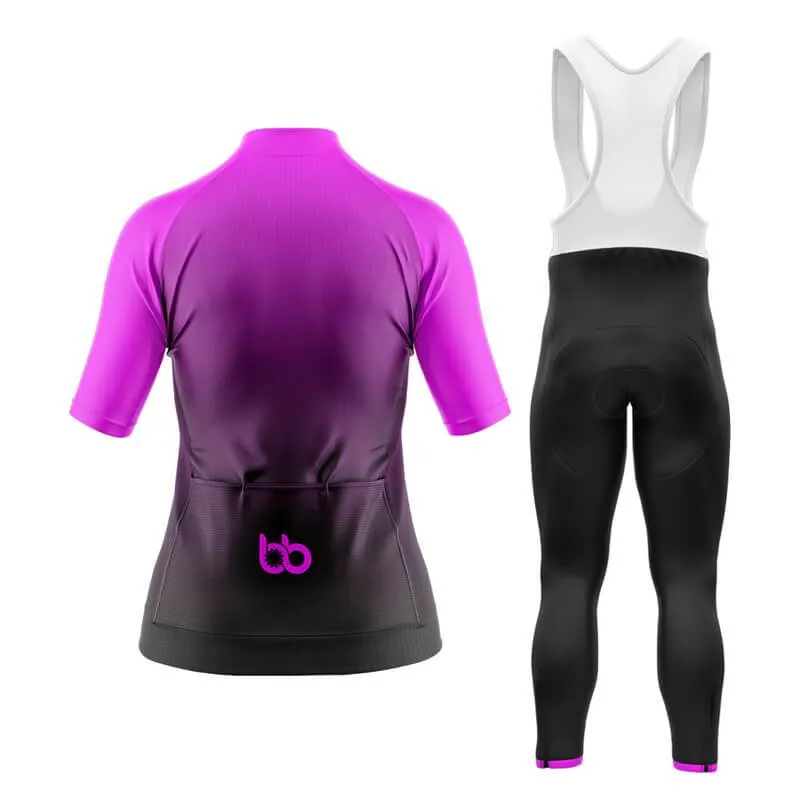 Black to Violet Aero Cycling Kit