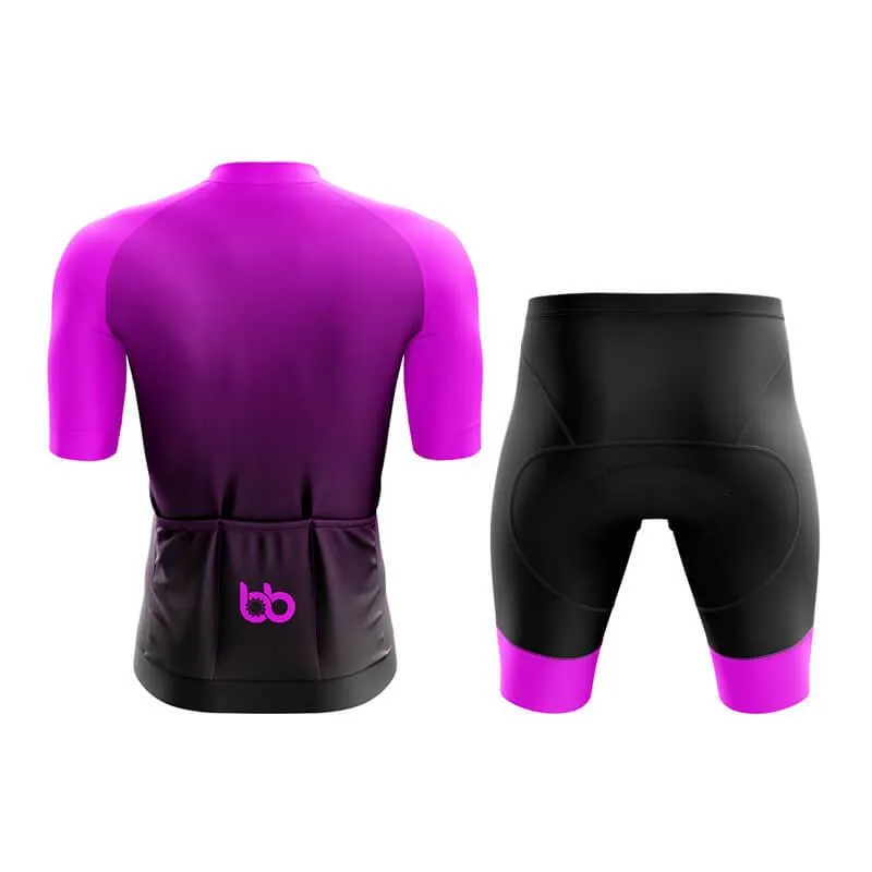 Black to Violet Aero Cycling Kit