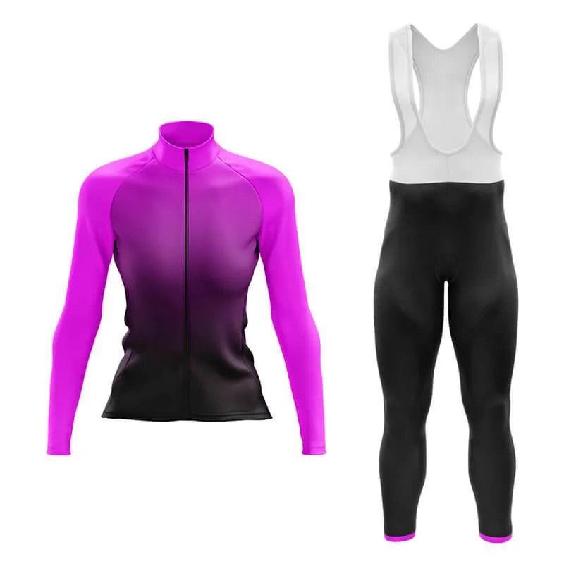 Black to Violet Aero Cycling Kit