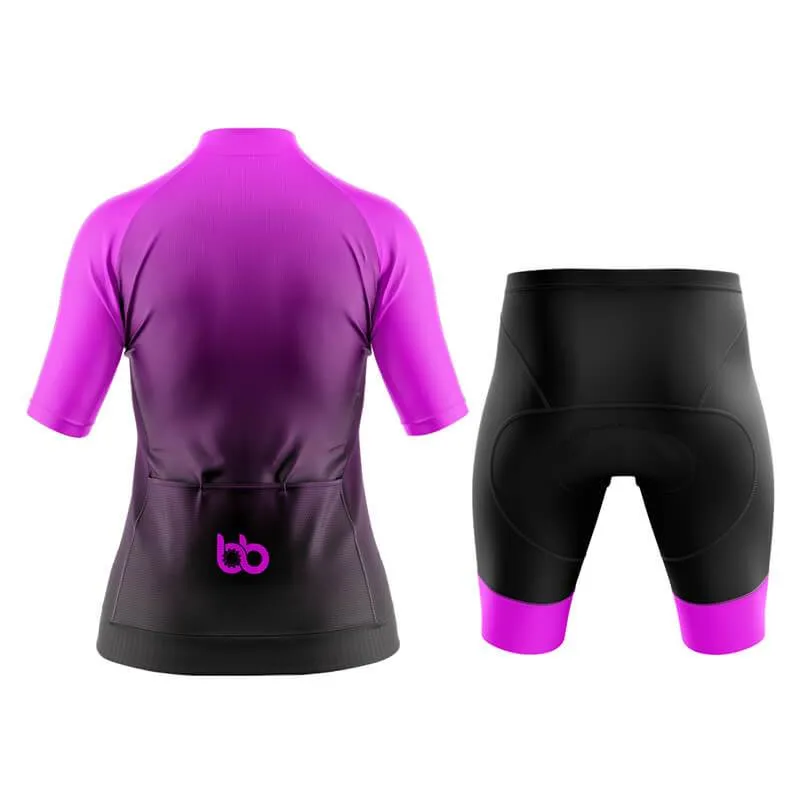 Black to Violet Aero Cycling Kit