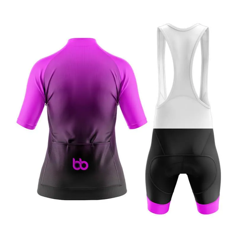 Black to Violet Aero Cycling Kit